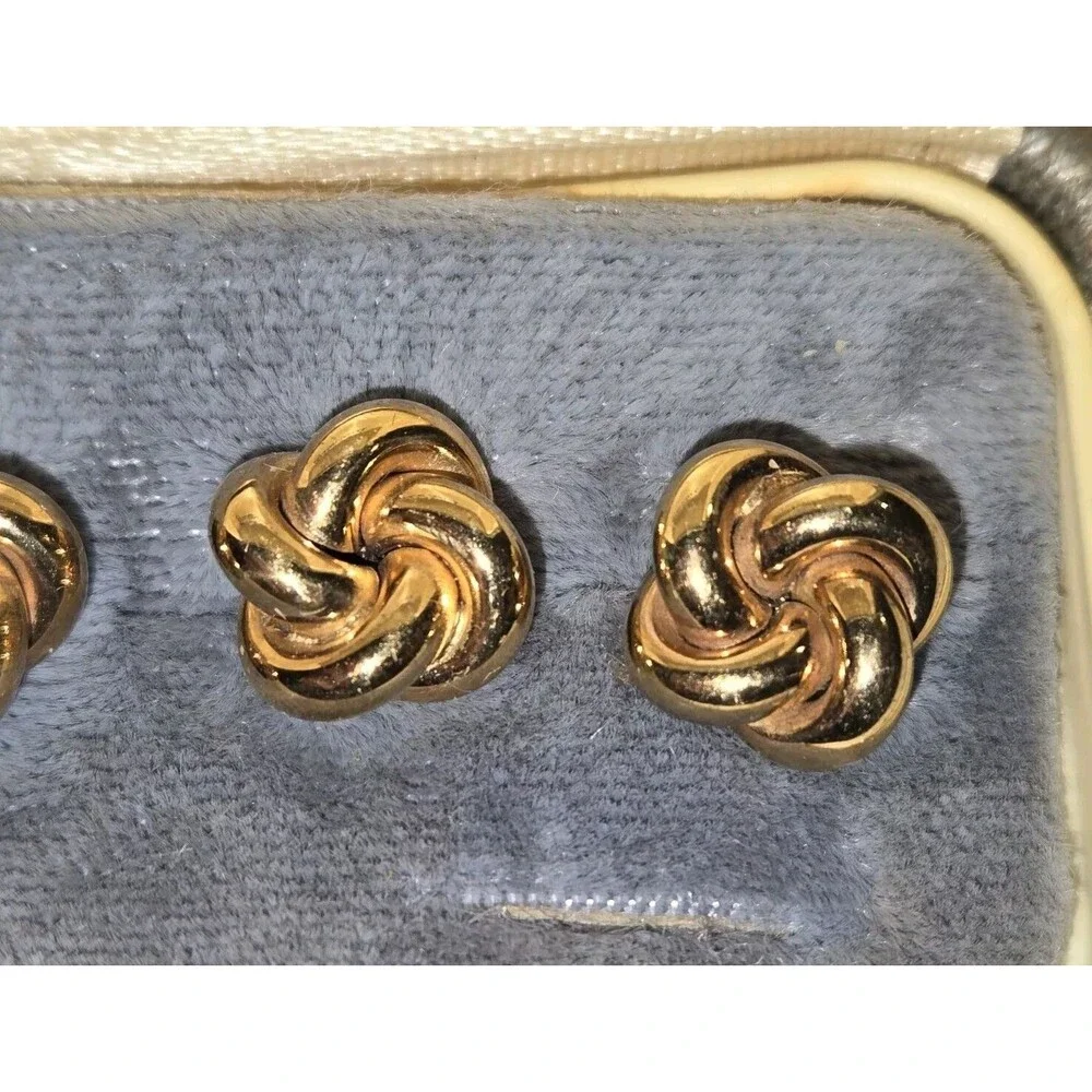 Vintage Dolan Bullock DB 1/20 14K GF Gold Filled Knot Cufflinks Cuff Links